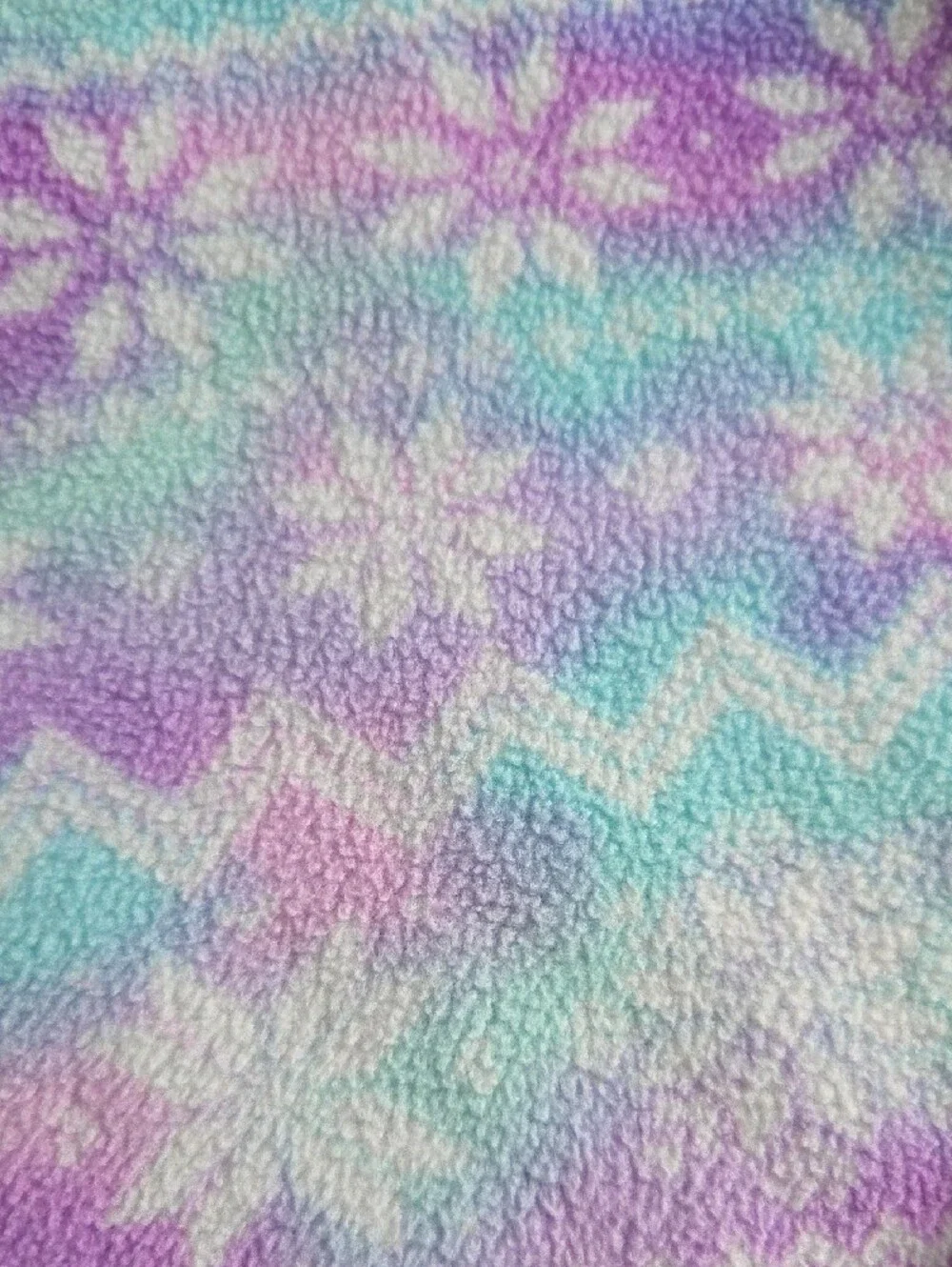 The Children's Place Hooded Fleece Pullover in Lavender and Aqua